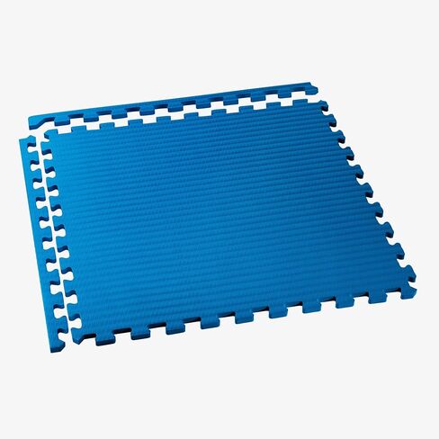 We Sell Mats 1 Inch Thick Martial Arts EVA Foam Exercise Mat, Tatami Pattern, Interlocking Floor Tiles for Home Gym, MMA, Anti-Fatigue Mats, 24 in x 24 in in Saudi Arabia