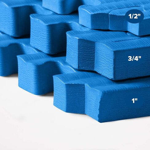We Sell Mats 1 Inch Thick Martial Arts EVA Foam Exercise Mat, Tatami Pattern, Interlocking Floor Tiles for Home Gym, MMA, Anti-Fatigue Mats, 24 in x 24 in in Saudi Arabia