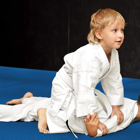 We Sell Mats 1 Inch Thick Martial Arts EVA Foam Exercise Mat, Tatami Pattern, Interlocking Floor Tiles for Home Gym, MMA, Anti-Fatigue Mats, 24 in x 24 in in Saudi Arabia