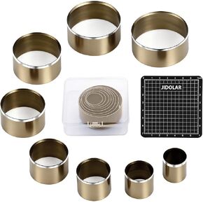 24 Pieces Leather Circle Cutter Tool Set, Hole Punch Tools with 1-15mm 20 25 30 35 40 45 50 55 60mm, High Carbon Steel Round Cutting Dies, Hole Punch Tool Kit for DIY Leather Crafts in Saudi Arabia