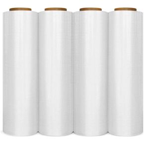 18" x 1500' 80 Gauge 4 Rolls Pallet Wrap Stretch Film Hand Shrink Wrap 1500FT in Saudi Arabia