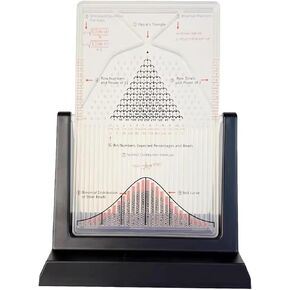 Desk Galton Board, Probability Demonstration Model, with Bell Curve Inspire Curiosity and Enhance Learning,Providing Visual Representation Design, Physics Lab Teaching Tool(Size:16x12cm,Color:Black) in Saudi Arabia