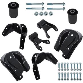 labwork Rear Leaf Spring Shackle Hanger Bracket Repair Kit Replacement for Chevy C1500 C2500 1988-1997 722-045 722-102 in Saudi Arabia