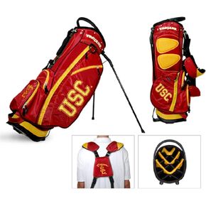 حقيبة حامل جولف Team Golf NCAA Fairway، خفيفة الوزن، 14 اتجاهًا، حامل زنبركي، جيب تبريد معزول، حزام مبطن، حامل مظلة وغطاء مطر قابل للإزالة in Kuwait