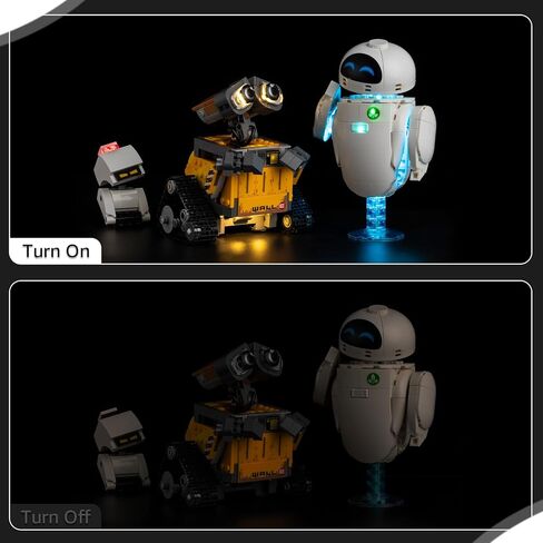 مجموعة إضاءة Nitemode متوافقة مع Lego Pixar Wall-E & EVE 43279، ملحقات إضاءة محسنة قابلة للتعديل (بدون نموذج) in Kuwait