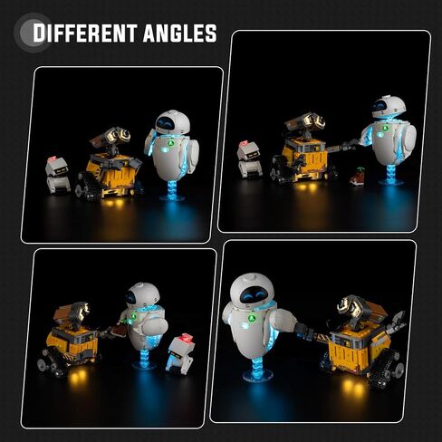 مجموعة إضاءة Nitemode متوافقة مع Lego Pixar Wall-E & EVE 43279، ملحقات إضاءة محسنة قابلة للتعديل (بدون نموذج) in Kuwait