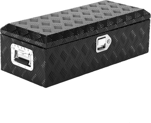 48 Inch Heavy Duty Aluminum Stripes Plated Tool Box Pick Up Truck Bed RV Trailer Toolbox Waterproof Storage Organizer with Side Handle, Lock and Keys in Kuwait