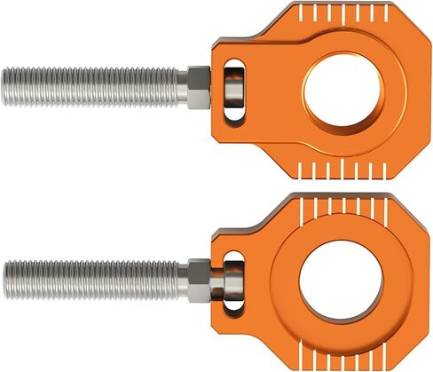 NICECNC Motorcycle Rear Axle Blocks Chain Adjuster Aluminum Compatible with KTM 85 SX 2003-2014 125-530 SX/SX-F/XC/XC-F 2000-2012 125-530 EXC/EXC-F/XC-W/XCF-W 2000-2023,See Fitment in Saudi Arabia