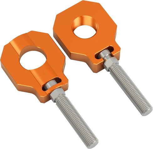NICECNC Motorcycle Rear Axle Blocks Chain Adjuster Aluminum Compatible with KTM 85 SX 2003-2014 125-530 SX/SX-F/XC/XC-F 2000-2012 125-530 EXC/EXC-F/XC-W/XCF-W 2000-2023,See Fitment in Saudi Arabia