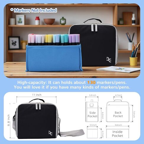 Togood Ultra-Large Storage Marker Pens Backpack, Shoulder Bag for Pens. Up to 300pcs pens in Kuwait