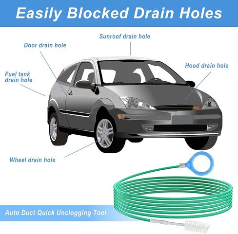 أداة تنظيف فتحة السقف التلقائية 118 بوصة مع مفصلات من الفولاذ المقاوم للصدأ وEco POM، منظف مرن خالٍ من الخدش لفتحة سقف السيارة وصرف الزجاج الأمامي، وأيضًا للثلاجة وخزان الأسماك وأنابيب تصريف التيار المتردد in Kuwait