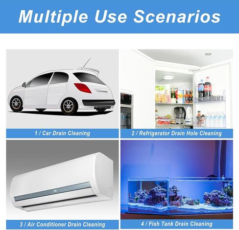 أداة تنظيف فتحة السقف التلقائية 118 بوصة مع مفصلات من الفولاذ المقاوم للصدأ وEco POM، منظف مرن خالٍ من الخدش لفتحة سقف السيارة وصرف الزجاج الأمامي، وأيضًا للثلاجة وخزان الأسماك وأنابيب تصريف التيار المتردد in Kuwait