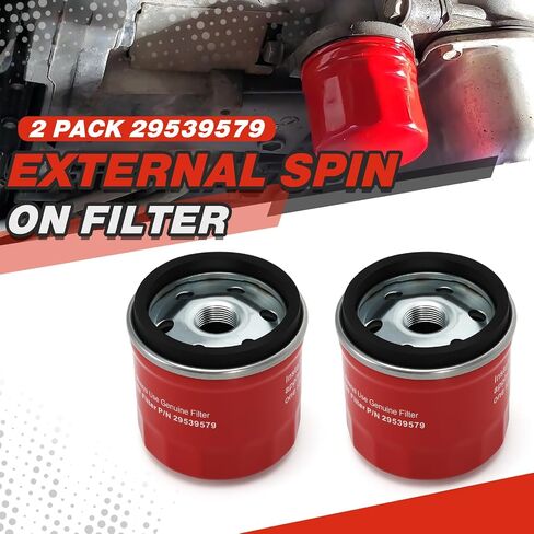 PTNHZ Transmission Filter Kit Compatible With 6.6L Duramax Diesel 2001-2010 Allison 1000 2000 Series Transmissions Internal Shallow Filter (29537965) & External Spin On Filter (29539579) in Saudi Arabia