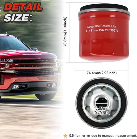 PTNHZ Transmission Filter Kit Compatible With 6.6L Duramax Diesel 2001-2010 Allison 1000 2000 Series Transmissions Internal Shallow Filter (29537965) & External Spin On Filter (29539579) in Saudi Arabia