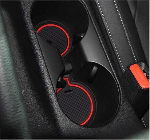 متوافق مع KIA Forte K3 Cerato 2019-2020 المضادة للانزلاق بوابة فتحة كأس حصيرة عدم الانزلاق وسادة الداخلية الملحقات البلاستيكية 15 قطعة (NO 19K3 Forte Black) in Kuwait