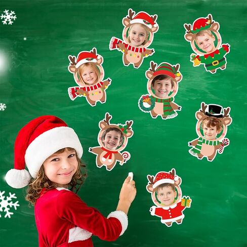 60 مجموعة من قطع ورق الرنة لعيد الميلاد DIY، قطع ورقية للوحة إعلانات عيد الميلاد، قطع غزال عيد الميلاد، زينة كرتونية لعيد الميلاد، عطلات المهرجانات، لوازم DIY، صور حرفية، ديكور منزلي للفصول الدراسية in Kuwait