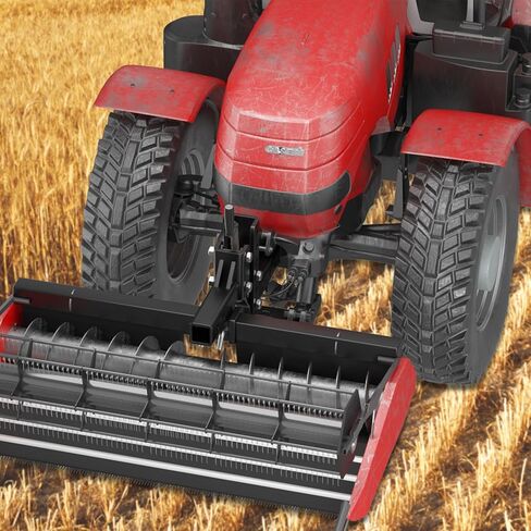 Manual Implement Lift Adjustable Height Lift, 50" 1-Point and 2-Inch Receiver for ATV/UTV Tractors and Plow Scarifier, Black in Kuwait