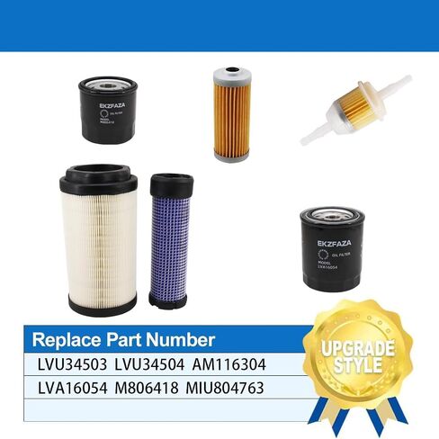 LVU34503 LVU34504 AM116304 LVA16054 M806418 MIU804763 Filter Kit Compatible with John Deere 1025R 1023E 1026R 2025R 2026R in Saudi Arabia