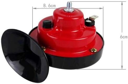 Black Loud Dual-tone Snail Universal Electric Horn 12V 110 dB Car Truck Auto Set in Saudi Arabia