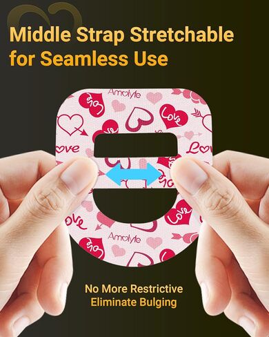 40-Pack Waterproof Omnipod Adhesive Patches with Stretchable Strap, Optimized Split Backing for Easy Use, Breathable, Medical Adhesive (Blk) in Saudi Arabia