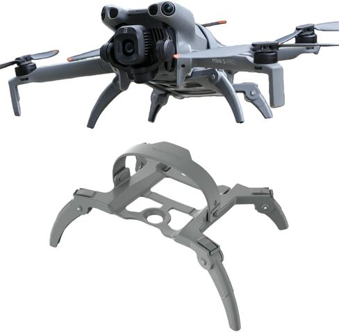 معدات الهبوط لـ DJI Mini 5 Pro، دعامة رفع أرجل الهبوط الممتدة القابلة للطي لملحقات DJI Mini 5 Pro (رمادي) in Saudi Arabia