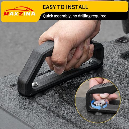 Tailgate Grab Handle Compatible with 2015-2025 Ford F150 Tailgate Lift Assist Handle Auxiliary Step Grip Truck Bed Cargo Tie Down Point Nylon Versatile Assembly 2PCS for 2024 F-150 Accessories in Saudi Arabia