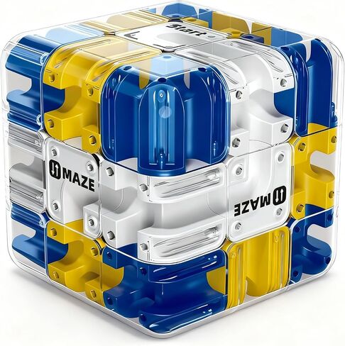 Rubik Race Game Large 3D Labyrinth Cube Puzzle, 3D Puzzles Maze Cube Ball Puzzle, Color-Match Game, Education Sensory Toys Spatial Awareness Brain Training Toy for Stress Relief for Adults Teens(1PC) in Saudi Arabia