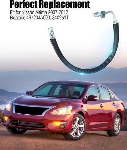 خرطوم ضغط التوجيه المعزز مناسب لنيسان ألتيما L4 2.5L 2007 2008 2009 2010 2011 2012 استبدل 49720JA000 3402511، خط توجيه كهربائي عالي الضغط مع حلقة دائرية، خرطوم خزان التوجيه in Saudi Arabia