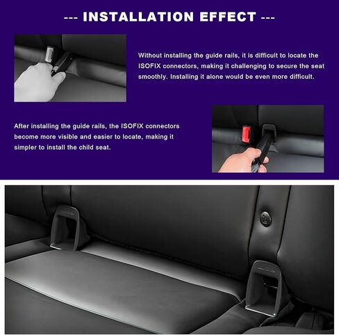 4 قطع دليل مزلاج حزام واجهة ISOFIX، دليل محدد لحزام مقعد السيارة للأطفال، مشبك تثبيت عالمي لواجهة ISOFIX لكرسي سلامة الطفل in Kuwait