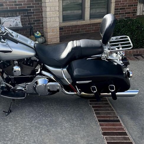 مسند ظهر Kojem قابل للفصل متوافق مع 1997-2008 Harley Road King Street Glide Electra Glide مع/فصل سريع من الكروم الصلب in Saudi Arabia
