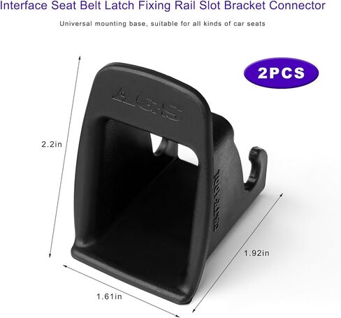 4 قطع دليل مزلاج حزام واجهة ISOFIX، دليل محدد لحزام مقعد السيارة للأطفال، مشبك تثبيت عالمي لواجهة ISOFIX لكرسي سلامة الطفل in Kuwait