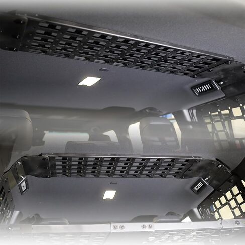 Trunk Roof Storage Panel Shelf Bracket for Toyota Land Cruiser Prado 2024 2025, Overhead Molle Roof Panels Shelf Car Accessories, Storage Organizer Interior Rear Cargo Racks (Roof Shelf) in Kuwait