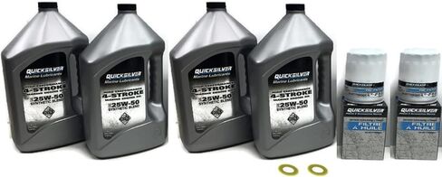 MERCURY VERADO Quicksilver TWIN ENGINE Oil Change Kit for VERADO L6 200/225/250/275/300HP in Saudi Arabia