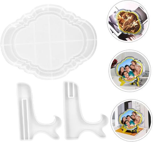 Homoyoyo 2sets Silicone Photo Frame Molds European Style Molds for Crafts Easy to Use and for Decorative Picture Frames for Parties and in Saudi Arabia