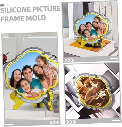 Homoyoyo 2sets Silicone Photo Frame Molds European Style Molds for Crafts Easy to Use and for Decorative Picture Frames for Parties and in Saudi Arabia