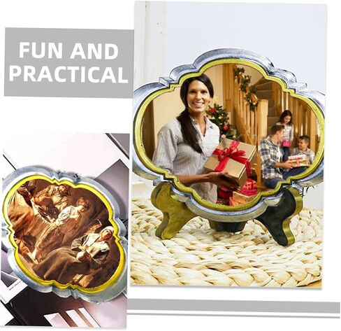 Homoyoyo 2sets Silicone Photo Frame Molds European Style Molds for Crafts Easy to Use and for Decorative Picture Frames for Parties and in Saudi Arabia