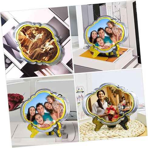 Gadpiparty 2sets European Style Photo Frame Silicone Molds for Crafts Flexible and Reusable Silicone Epoxy Molds Stand for Home Decor in Saudi Arabia