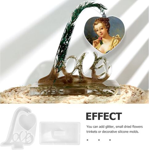 Uonlytech 1set Photo Frame Silicone Versatile Resin Picture Frame Molds for Crafting Birthdays and Creative Projects in Saudi Arabia