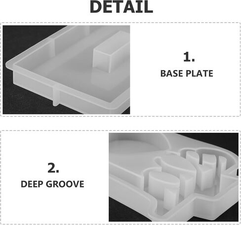 Uonlytech 1set Photo Frame Silicone Versatile Resin Picture Frame Molds for Crafting Birthdays and Creative Projects in Saudi Arabia