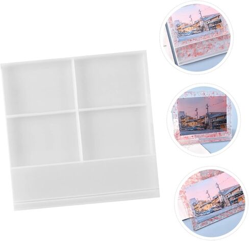 HOMSFOU 1pc Silicone Frame Molds for Craft Flexible and Reusable Epoxy Photo Frame Making Non-Stick Design for Easy Release and for Handmade and Home Decor in Saudi Arabia