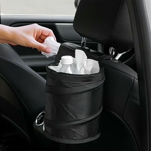 Leak-Proof Foldable Car Trash Can, Convenient Hanging Design, Durable Polyester Pop-up Trash Can, sSuitable for Cars, SUVs, Trucks, Camping, Outdoor in Saudi Arabia