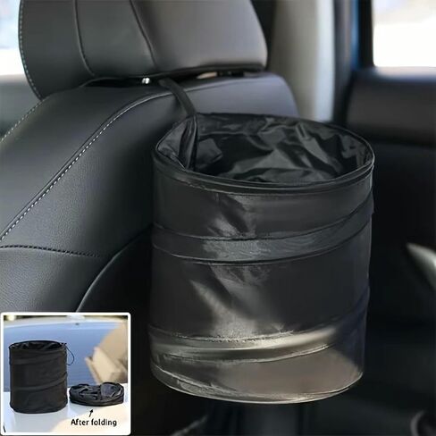 Leak-Proof Foldable Car Trash Can, Convenient Hanging Design, Durable Polyester Pop-up Trash Can, sSuitable for Cars, SUVs, Trucks, Camping, Outdoor in Saudi Arabia