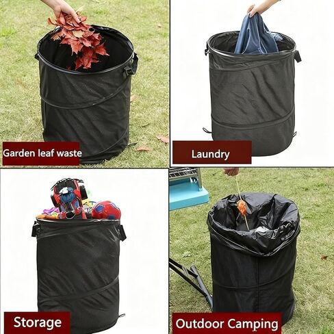 Leak-Proof Foldable Car Trash Can, Convenient Hanging Design, Durable Polyester Pop-up Trash Can, sSuitable for Cars, SUVs, Trucks, Camping, Outdoor in Saudi Arabia