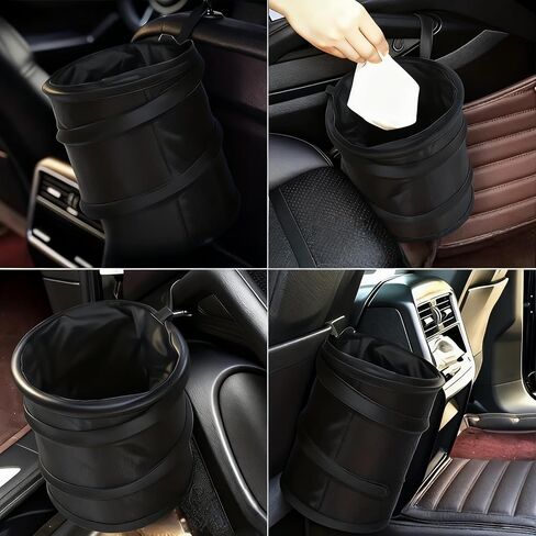 Leak-Proof Foldable Car Trash Can, Convenient Hanging Design, Durable Polyester Pop-up Trash Can, sSuitable for Cars, SUVs, Trucks, Camping, Outdoor in Saudi Arabia