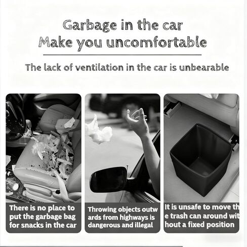 Leak-Proof Foldable Car Trash Can, Convenient Hanging Design, Durable Polyester Pop-up Trash Can, sSuitable for Cars, SUVs, Trucks, Camping, Outdoor in Saudi Arabia
