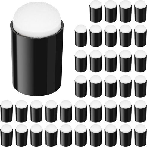 40Pcs Craft Finger Sponge Daubers for Painting, Finger Sponge Paint, Ink Blending, Makeup Daubers, Card Making, Stamping Brush in Kuwait