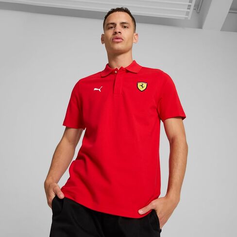 PUMA Men's Scuderia Ferrari Race Polo, Black 23, Large in Saudi Arabia