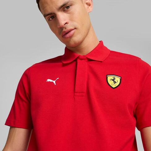 PUMA Men's Scuderia Ferrari Race Polo, Black 23, Large in Saudi Arabia