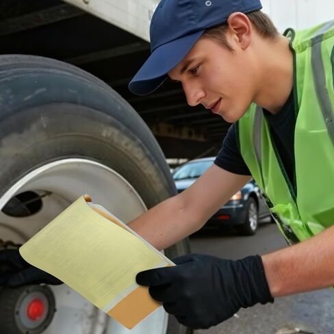 800 Sets (16-Pack) Detailed Driver's Vehicle Inspection Report 8.5" x 5.5" Daily Pre Trip Inspection Book with 2-ply Carbonless Driver Log Forms for Truck Drivers(50 Sets Each Book) in Saudi Arabia