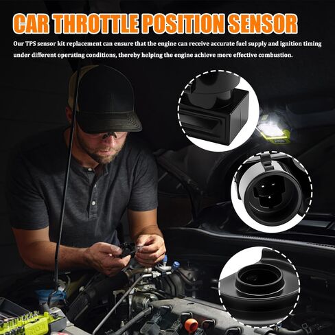 Throttle Position Sensor TPS, Throttle Body Sensor, TPS Accelerator Pedal Fuel Idle Control Valve Sensors, Gas Engine Accessories for Chevy Buick Daewoo, Replace OEM#17087400 17088026 17111815 in Saudi Arabia